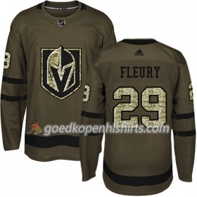 Vegas Golden Knights Marc-Andre Fleury 29 Adidas 2017-2018 Camo Groen Authentic Shirt - Mannen